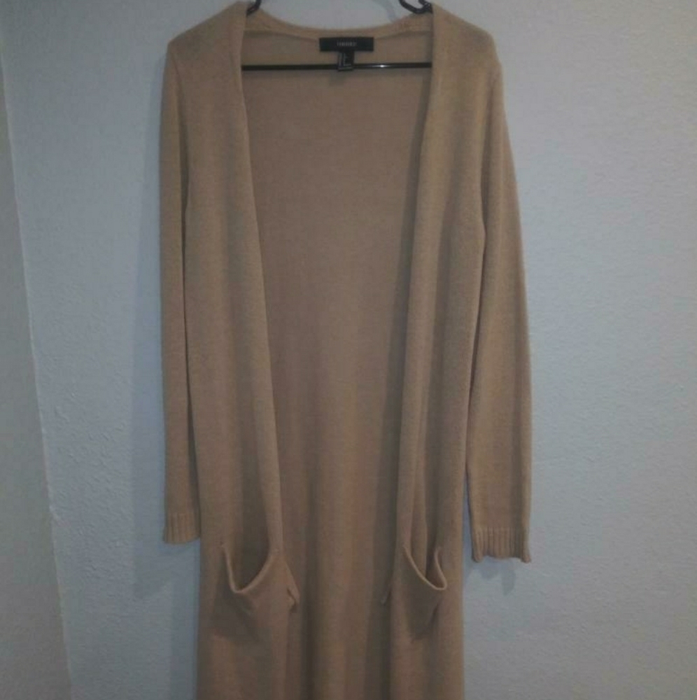 TAN CARDIGAN